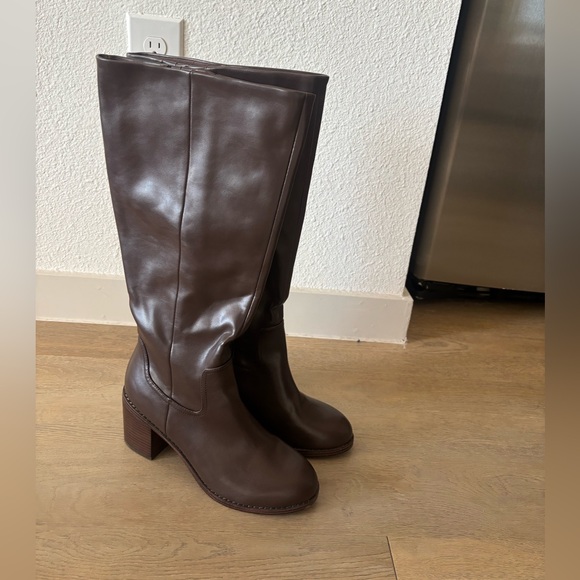 DV Dolce Vita Women's Ullah Wide Calf Block Heel Dress Boots - Picture 2 of 2